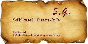 Sámuel Gusztáv névjegykártya